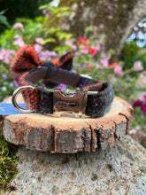 Load image into Gallery viewer, CLARK Harris Tweed® Dog Collar & Bow